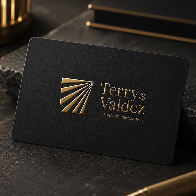 Business Card Embossing