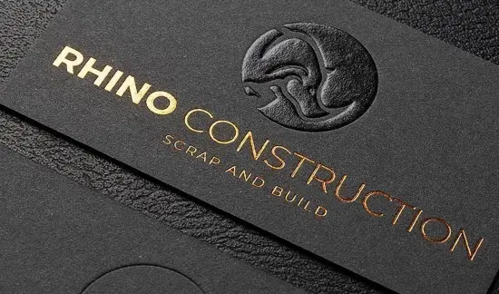 Embossed Business Card Embossed Business Card