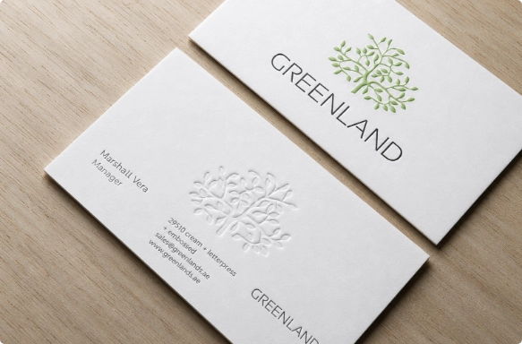 personalized letterpress cards uae