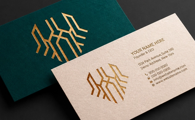 foil Business Cards Sample 3 foil Business Cards Sample 3