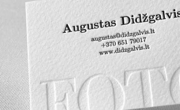 Embossed Business Cards Sample 3