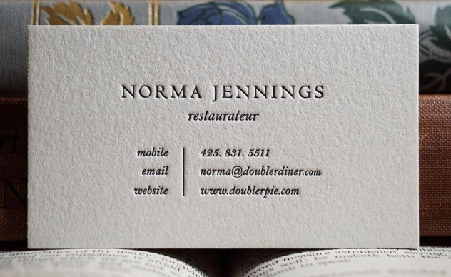 Embossed Business Cards Sample 5
