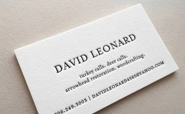 Embossed Business Cards Sample 6