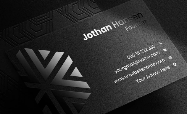 Embossed Business Cards Sample 2 Embossed Business Cards Sample 2
